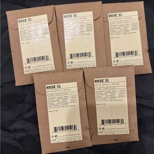 Le Labo 5 samples Rose 31